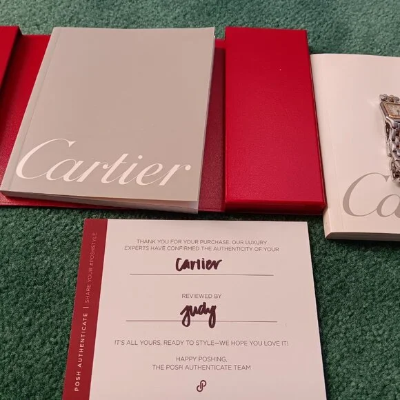 CARTIER GOLD AND SILVER LADIES WATCH - Picture 2 of 11